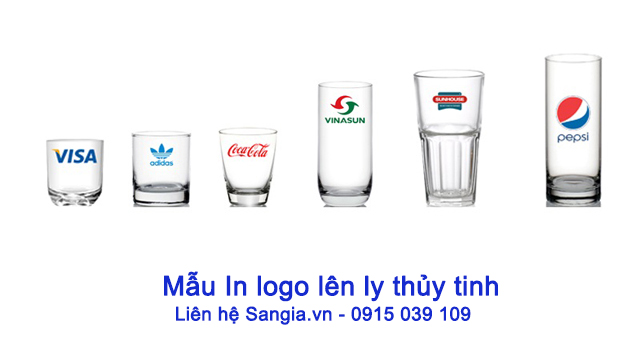Mẫu in logo lên ly thủy tinh