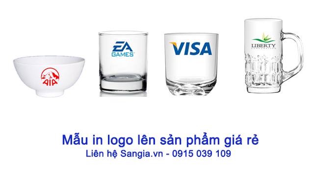 Những mẫu in logo lên sản phẩm giá rẻ