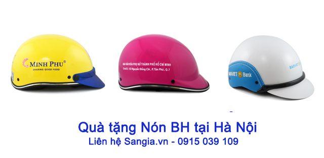 Cung cấp nón bảo hiểm quà tặng Hà Nội