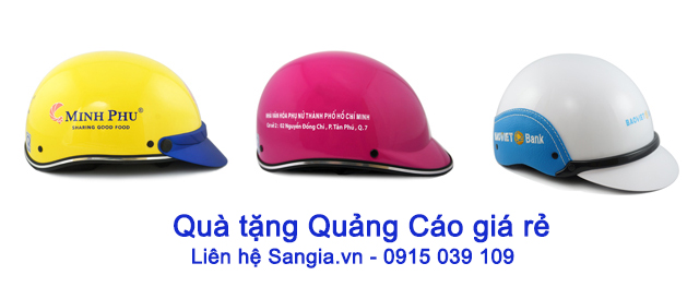 Quà tặng nón bảo hiểm quảng cáo