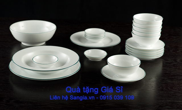 Bộ quà tặng quảng cáo giá rẻ thương hiệu Gốm Sứ Minh Long