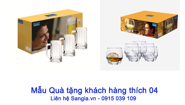 Quà tặng ly thủy tinh bán bán chạy nhất
