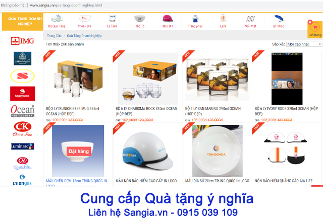 Sangia VN chuyên cung cấp các món quà tặng ý nghĩa