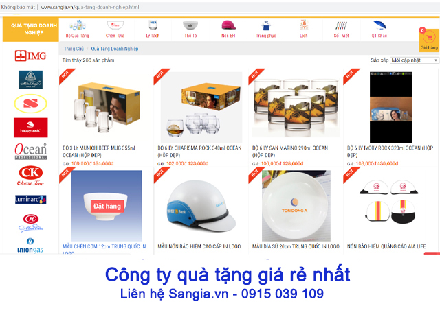 Công ty sản xuất quà tặng giá rẻ SanGia VN
