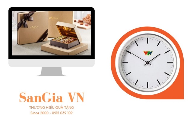 Quà tặng in logo là đồng hồ treo tường