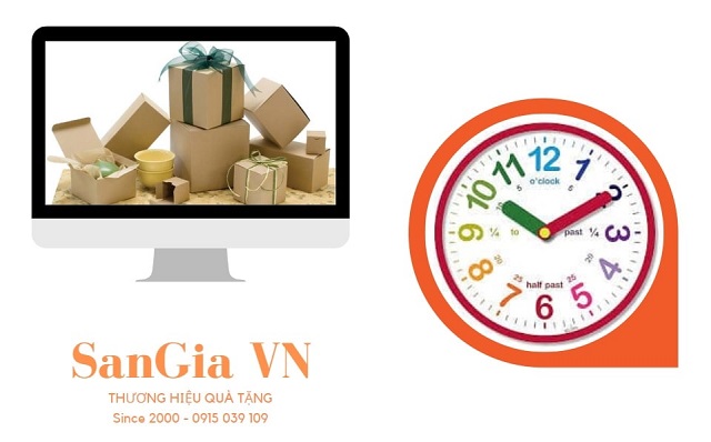 Đồng hồ treo tường trang trí tết