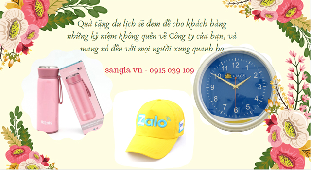 Quà tặng du lịch in logo tại SanGia VN