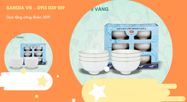 Quà tặng bộ chén sứ cho chị em phụ nữ