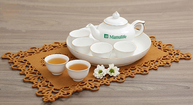 Bộ ấm trà quà tặng bảo hiểm manulife
