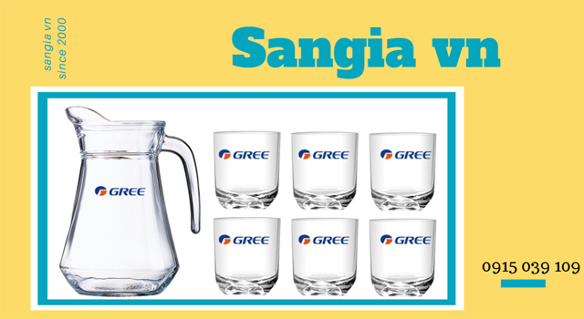 Bộ bình ly quà tặng khách hàng gas