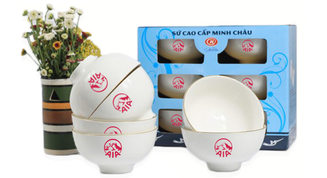 Bộ Chén Quà tặng bảo hiểm AIA