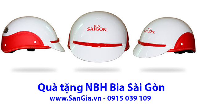 Quà tặng nón bảo hiểm Bia Sài Gòn