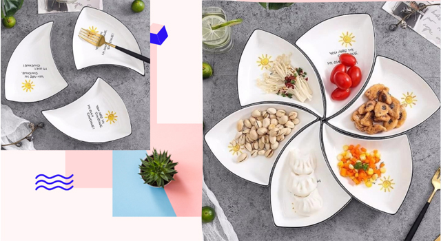 Bộ khay đựng mứt tết trang trí tết