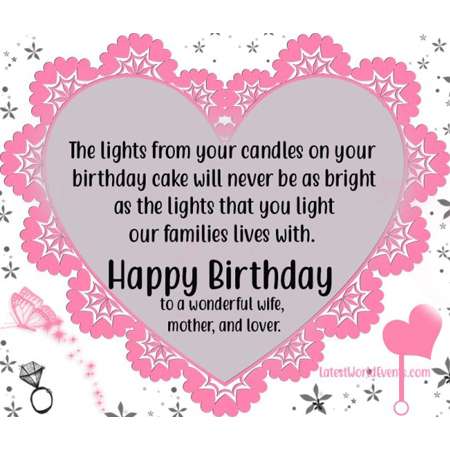 Lời chúc sinh nhật vợ bằng tiếng Anh