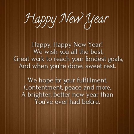 Lời chúc năm mới bằng tiếng Anh