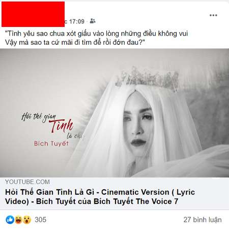 Ảnh: Stt tâm trạng thất tình bằng bài hát
