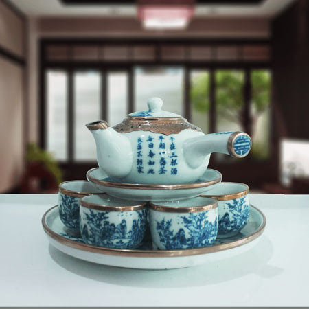 Bộ bình trà Bát Tràng