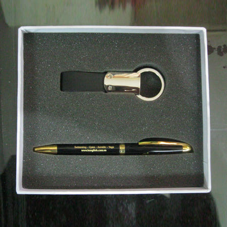 Bộ Giftset bút ký kim loại và móc khóa