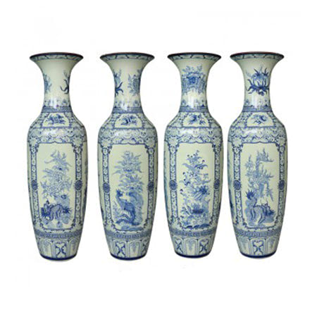 Bình hoa Tứ linh gốm sứ