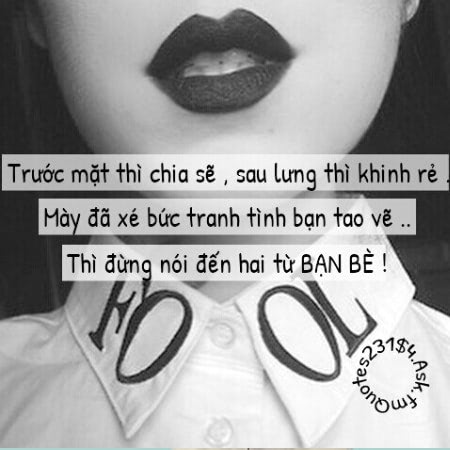 Câu nói buồn về tình bạn