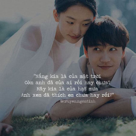 thơ thả thính Crush dễ thương